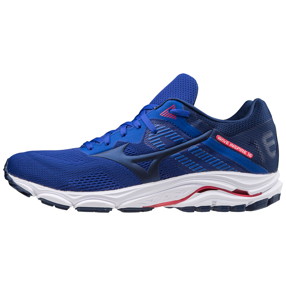 Sapatilhas Running Mizuno Wave Inspire 16 - Homem - Azuis/Rosa - ENPMZ4697